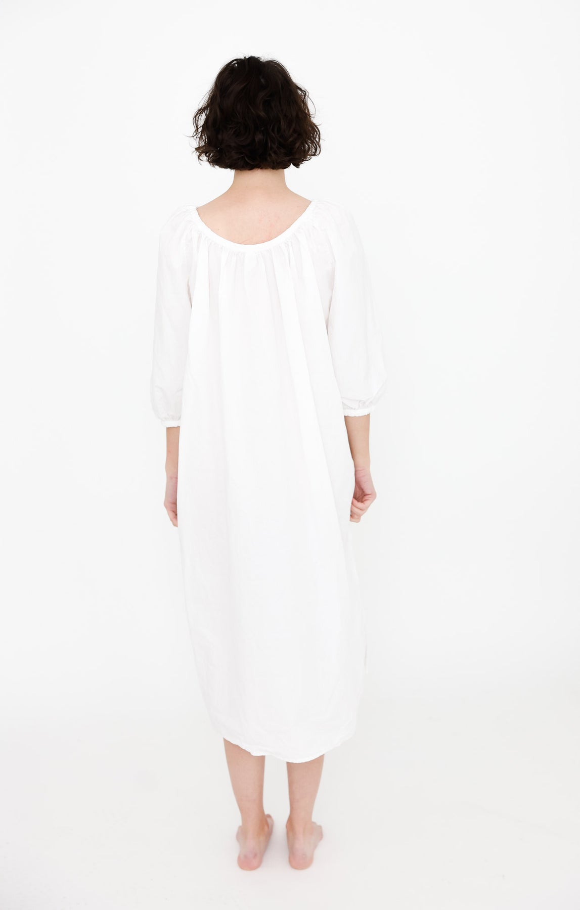 Nightgown, White - 100% Organic Cotton Sleepwear Nightgown, White - 100% Organic Cotton Sleepwear