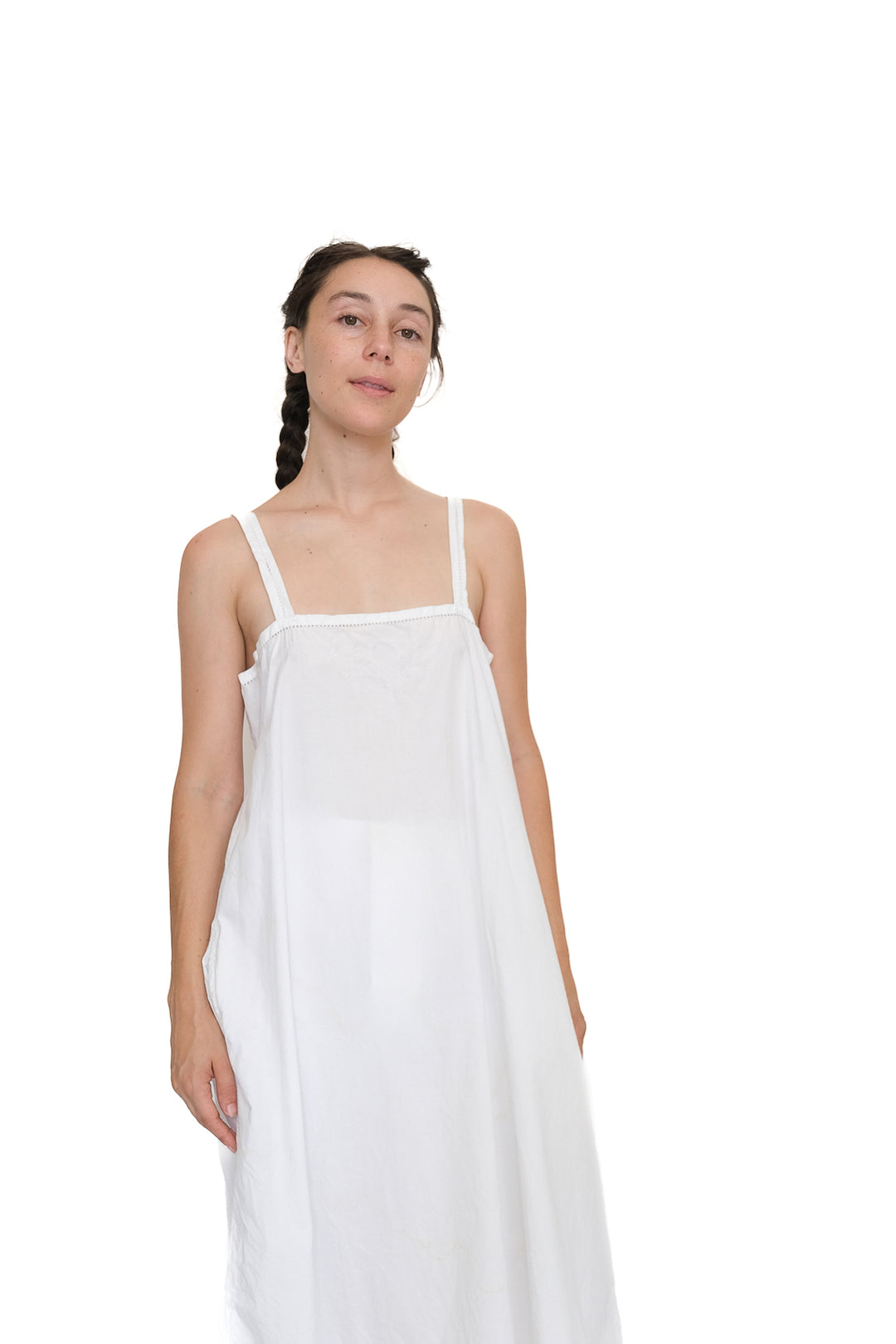 A-Line Slip Dress, White